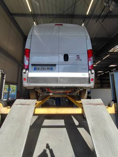 CID d'un Fiat Ducato GNV à Bourgoin-Jallieu à coté de Lyon